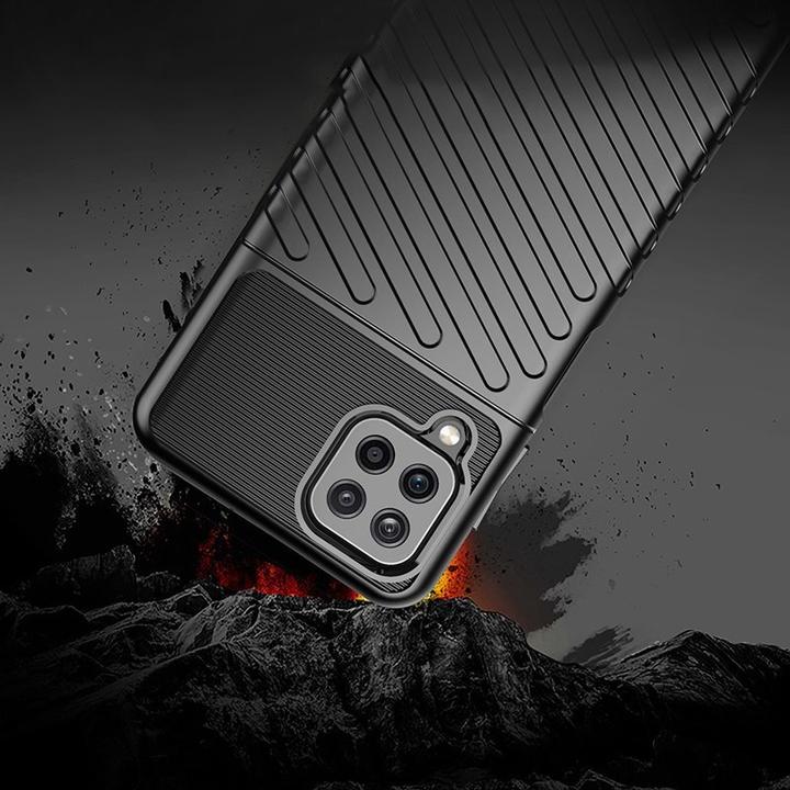 Produktbild Hurtel Thunder Case Flexibel Robuste Panzer Handyhülle TPU Schutzhülle für Samsung Galaxy A22 4G schwarz (Samsung Galaxy A22)