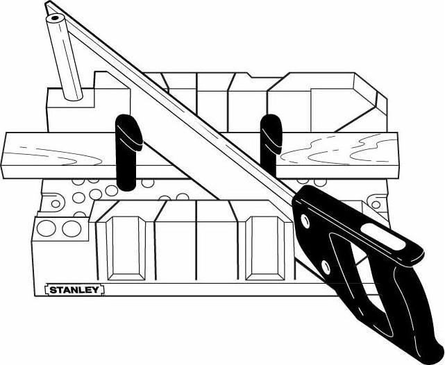 Actual product image Stanley Mitre box with saw