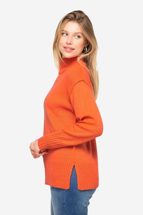 Image du produit Laurasøn Pull en laine mélangée, col montant et manches longues (L)