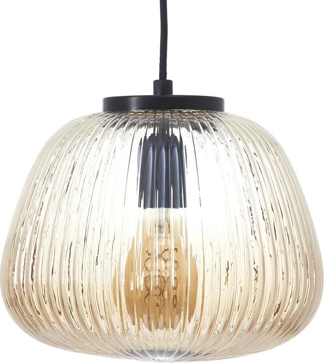 Image du produit Brilliant Suspension Kaizen 25cm ambre-ambre/noir mat (E27)