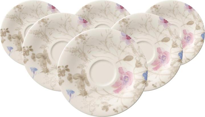 Immagine prodotto Villeroy & Boch Multipack Mariefleur Gris Basic piattino da caffè/tè - 6 pezzi (6 x)