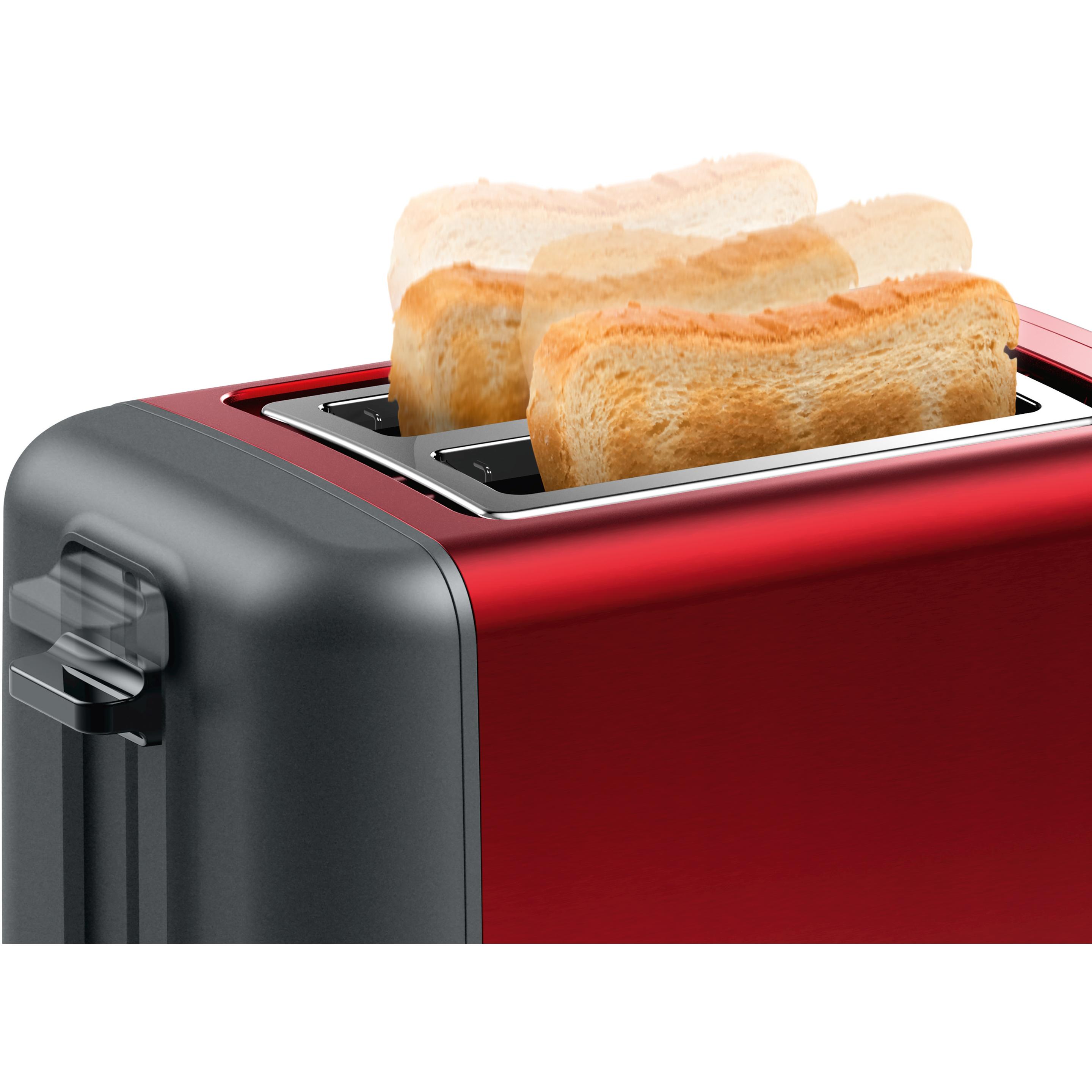 Bosch Hausgeräte Kompakt DesignLine, Toaster, Rot