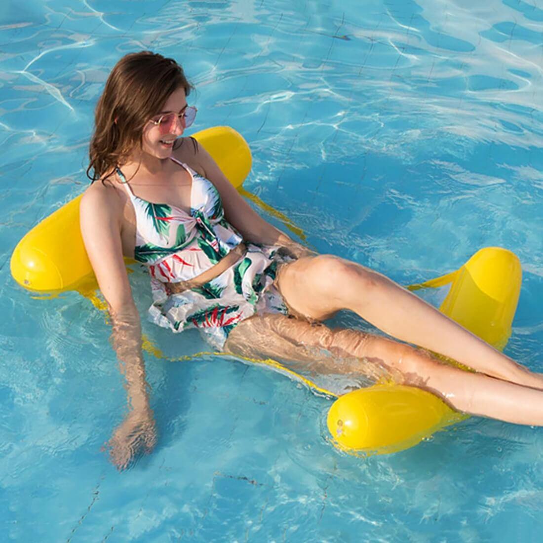 Thumbnail - Cover-Discount Wasserhängematte Luftmatratze Badespass gelb