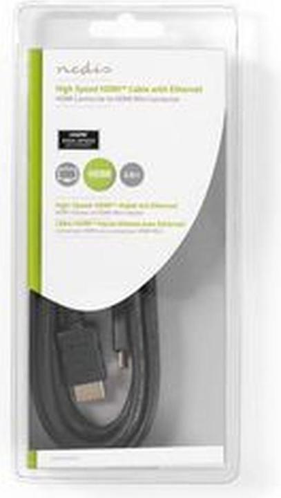 Produktbild Nedis High Speed??HDMI T Kabel mit Ethernet HDMIT Stecker HDMIT Mini Stecker 4K@30Hz 10.2 Gbps 2.00 (2 m)
