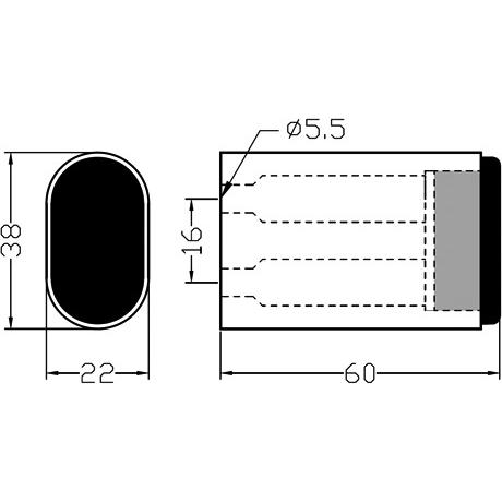 Thumbnail - Hermeta, Türstopper, Wandtürpuffer (1 Stück)