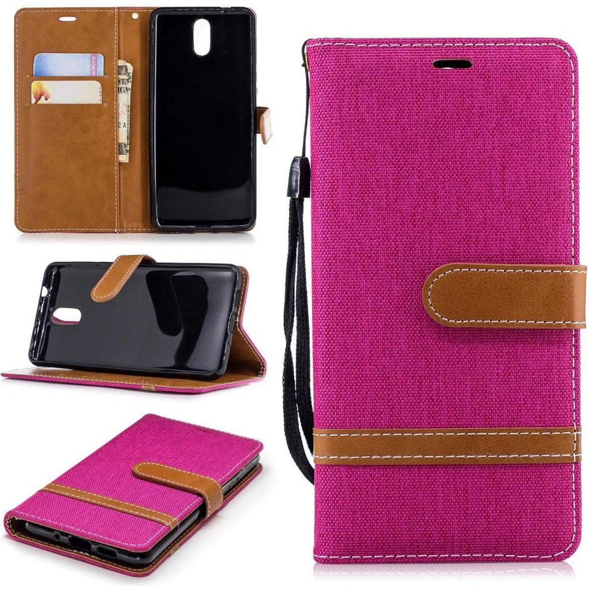 König Design Hülle Handy Schutz für Nokia 3.1 Case Cover Tasche Wallet Etui Handyhülle Bumper (Nokia 3.1), Smartphone Hü...