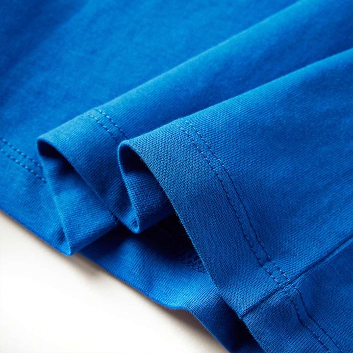 Immagine prodotto VidaXL Camicia da bambino a maniche lunghe blu cobalto 104,Materiale: 100 (104)