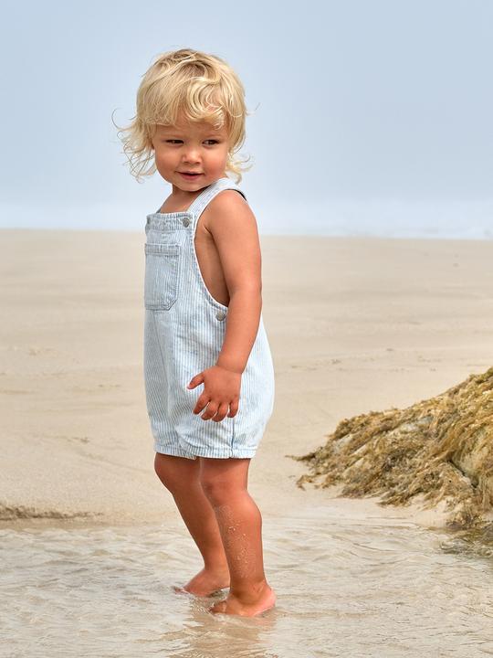 Actual product image Vertbaudet Baby Latzhose mit Streifenmuster (62)