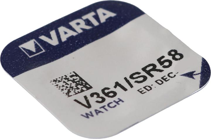 Produktbild Varta 361, V361, SR721W, SR58 Knopfzelle für Uhren etc. (1 Stk., SR58, 23 mAh)