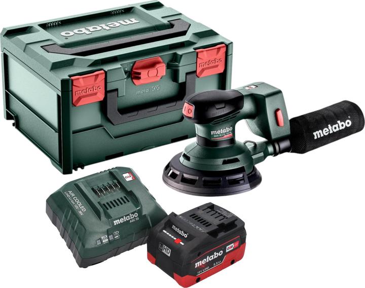 Produktbild Metabo SXA 18 LTX 150 BL Akku Exzenterschleifer 18 V 150 mm Brushless + 1x LiHD Akku 5,5 Ah + (Exzenterschleifer)