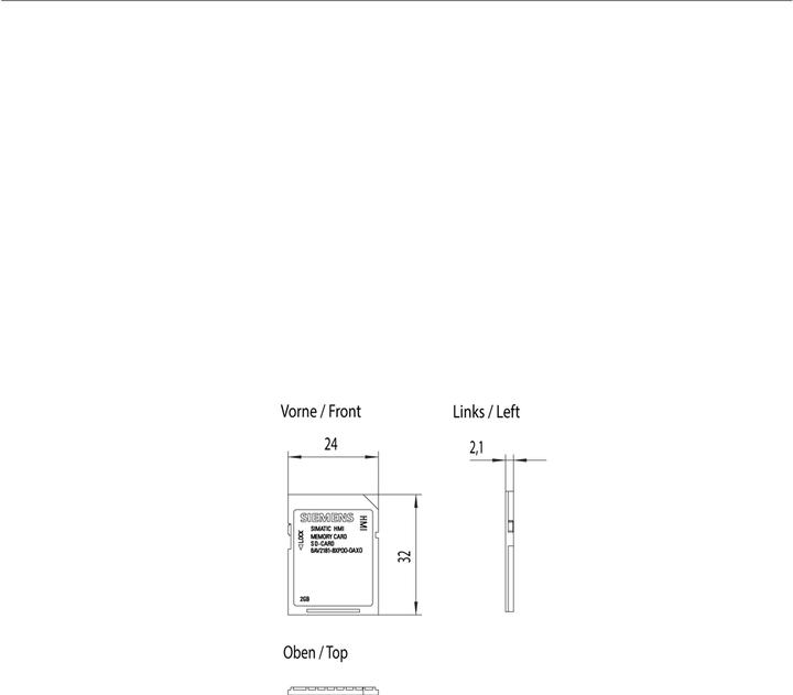 Actual product image Siemens SD card 6AV2181-8XP00-0AX0 2 GB - Secure Digital (SD) (2 GB, SD)
