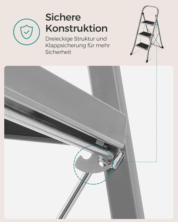 Image du produit Songmics Pliage (Échelle deux plans, 46.50 cm)