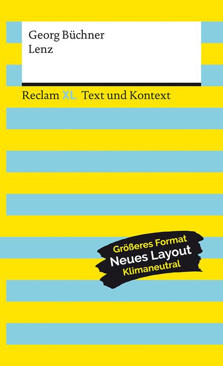 Actual product image Lenz. Textausgabe mit Kommentar und Materialien (German, George Büchner, 2022)