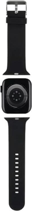 Image du produit Karl Lagerfeld Pasek KLAWMSLKNK Apple Watch 38/40/41mm czarny/black strap 3D Rubber Karl Head (38 mm, 40 mm, 41 mm, Acier, Silicone)
