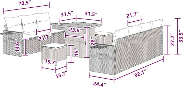 Produktbild vidaXL Caitlin