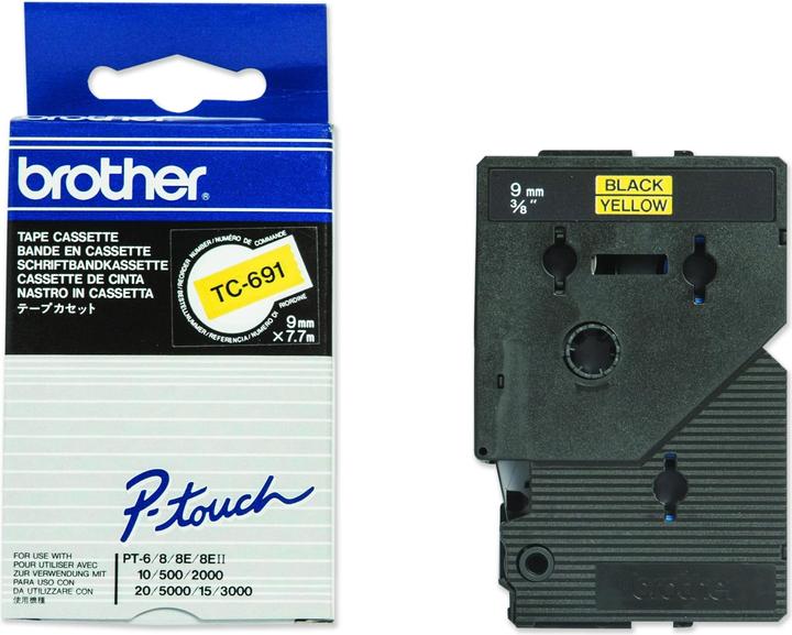Actual product image Brother P-Touch (6 cm, Yellow)