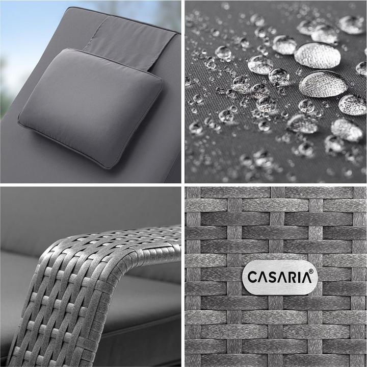 Actual product image Casaria Garden lounger (193 cm)