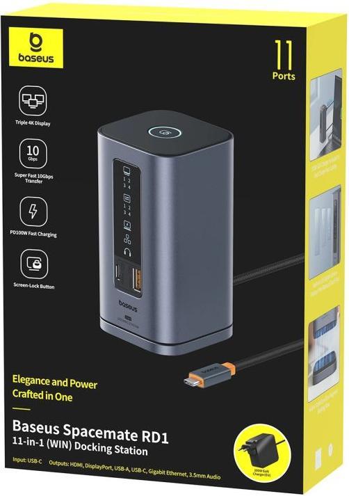 Actual product image Baseus Stacja/replikator Spacemate RD1 11w1 USB-C (11 ports)