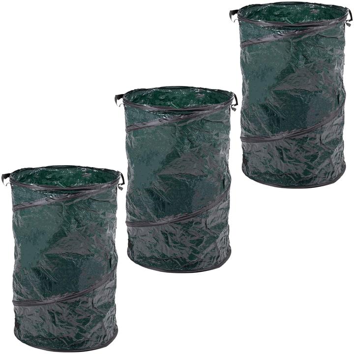 Sacchi Giardinaggio Sacco per rifiuti da giardino Contenitore per raccolta detriti di foglie Contenitore riutilizzabile per foglie da giardino Erbacce Contenitore per erba Borsa da Giardino(100L,1PC