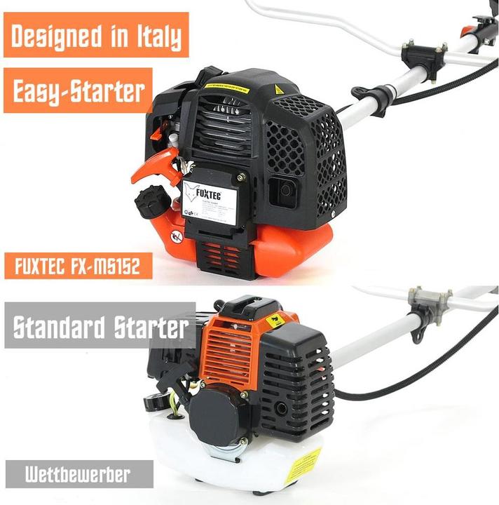 Actual product image Fuxtec FX-MS152 Petrol Mains Scythe Multitool 2in1 (Trim line, Plastic knives)