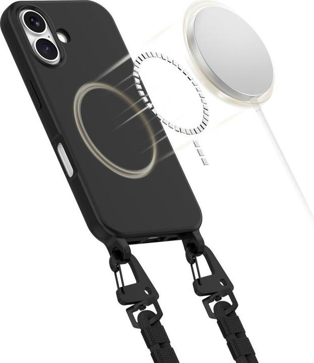 Produktbild Tech-Protect MagNecklace MagSafe iPhone 16 Case - Black (Apple iPhone 16)