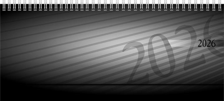 Rido Tischkalender 2026 quer schwarz (Couverture rigide, Allemand)