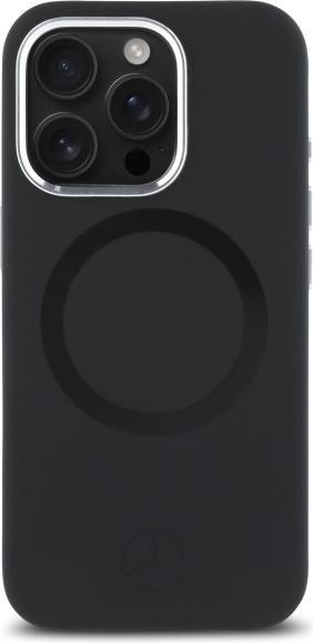 Actual product image Mercedes MEHMP16L23SUTTK iPhone 16 Pro 6.3" czarny/black hardcase Silicone Tonal Logo MagSafe (Apple iPhone 16 Pro)