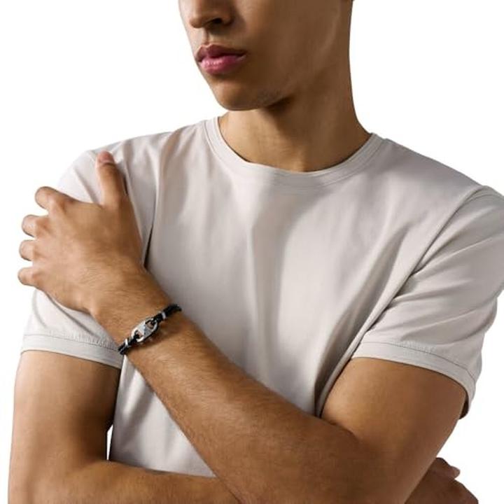 Productafbeelding Emporio Armani Armband (20.80 cm, Leer, Roestvrij staal)