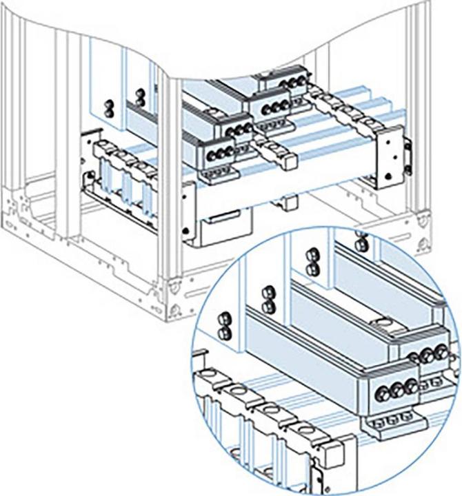 Actual product image Schneider Electric Verb. Hor. Vert. collector's p. 4P/>1200A 88015