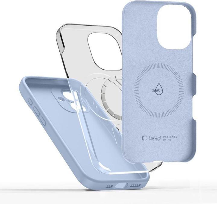 Actual product image Tech-Protect Silikon Magsafe Iphone 17 Nebelblau (Apple iPhone 17)