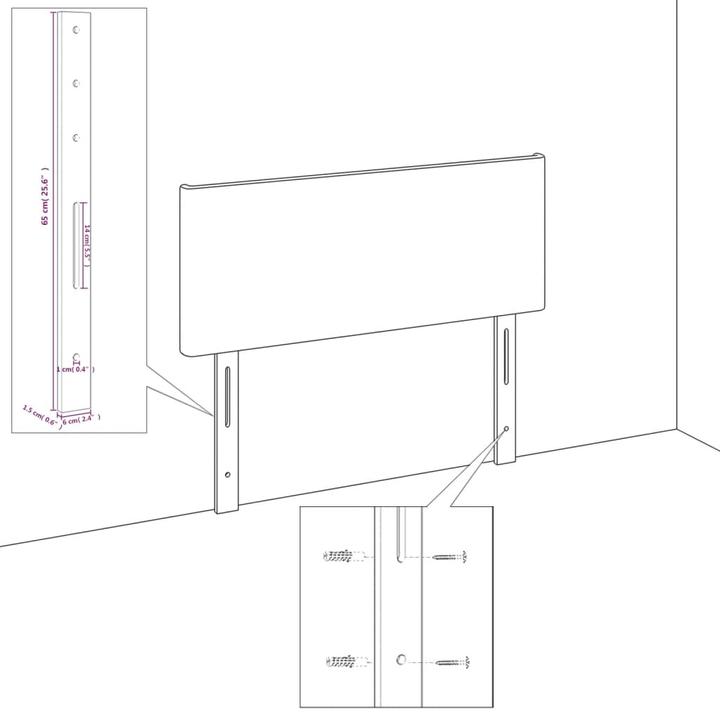 Actual product image VidaXL Roberto (80 x 5 x 128 cm)