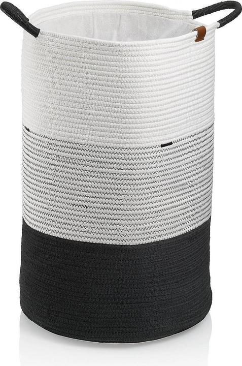 Actual product image Kela Laundry bag Hedda white-black (71 l)