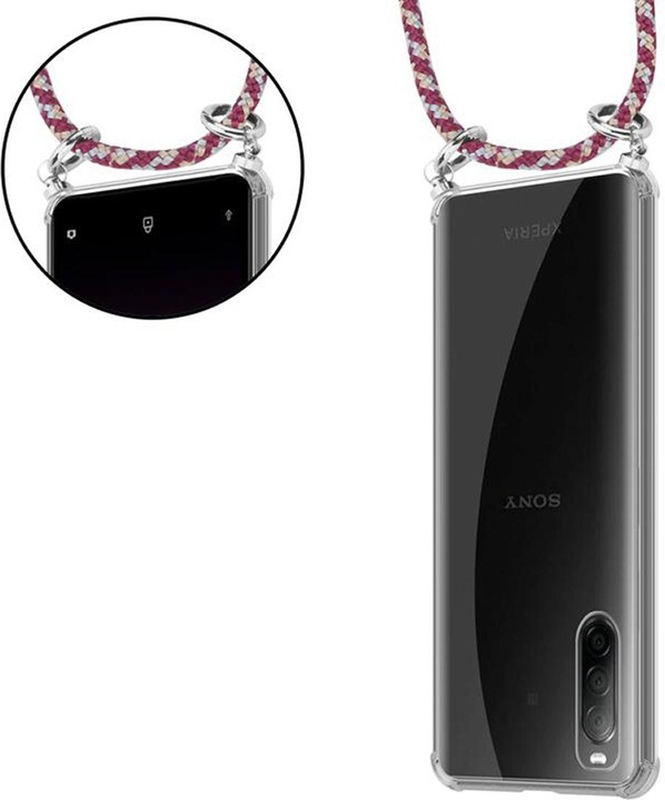 Produktbild Cadorabo TPU Handy Kette SILBER Cover