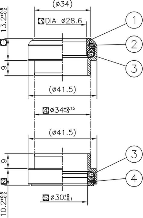 Produktbild Oxylane Steuersatz 1" Faltrad
