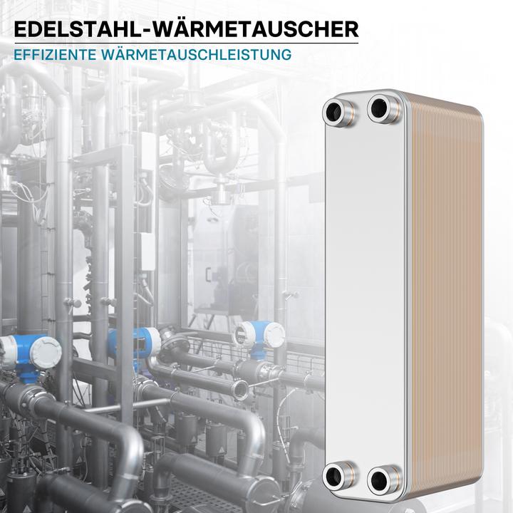 Produktbild Wiltec Edelstahl Wärmetauscher 50 Platten 550 kW Plattenwärmetauscher Wärmeüberträger