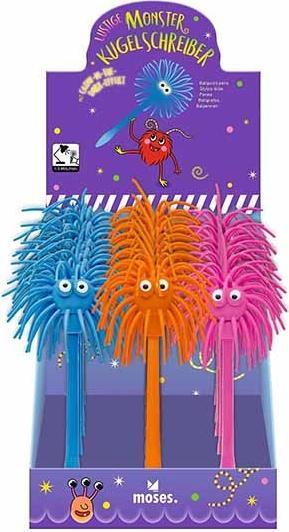 Produktbild Kugelschreiber Monster Glow in the Dark (Blau, Orange, Pink)
