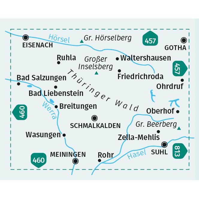 Thumbnail - KOMPASS Wanderkarte 812 Westlicher Natu, Landkarte