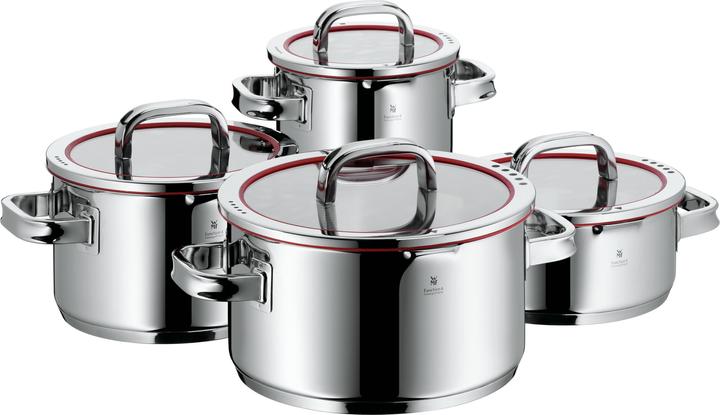 Set de casseroles (24 cm, Ensemble de casseroles et de poêles de cuisson, Acier inoxydable)