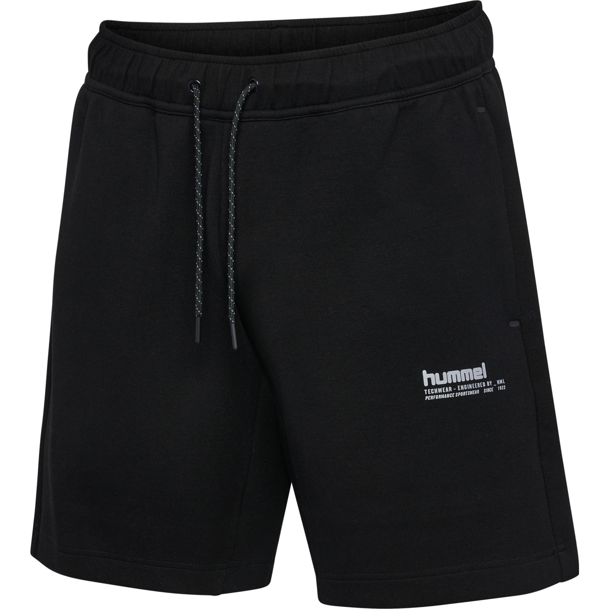 hummel, Herren, Sporthose, hmlTECH FLEECE SHORTS (L), Schwarz, L