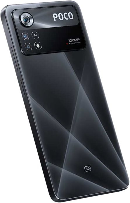 Actual product image Xiaomi Poco X4 Pro 5G (256 GB, Laser Black, 6.67", Dual SIM, 108 Mpx, 5G)