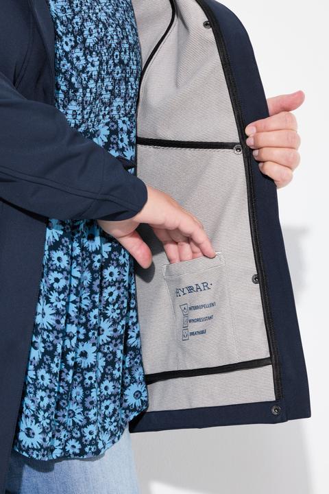 Image du produit Ulla Popken Veste technique HYPRAR à capuche, tissu Softshell déperlant, coupe évasée (42, 44)