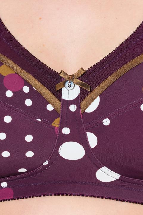 Image du produit Ulla Popken Soutien-gorge de maintien, sans armatures, motif à pois - bonnet C-H (85 E)