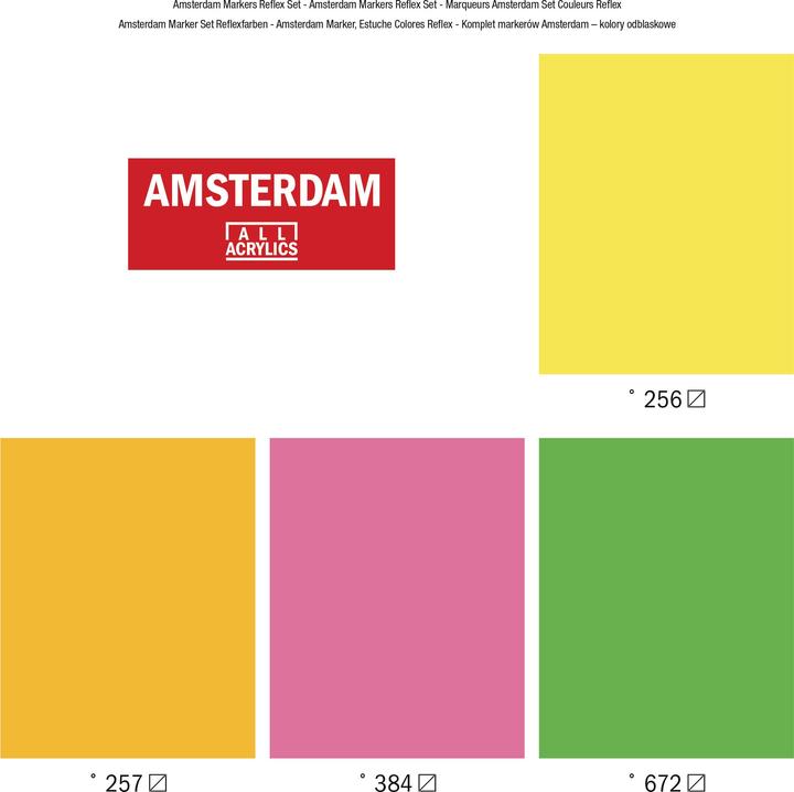Actual product image Amsterdam Acrylic marker reflex set 4 pieces (4 x)
