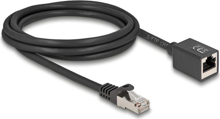 Produktbild Delock Netzwerk Verlängerungskabel RJ45 Stecker zu RJ45 Buch (S/FTP, CAT6a, 2 m)