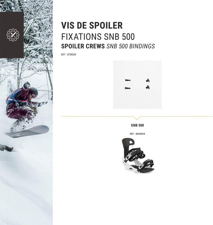 Actual product image Wedze Screw snowboard binding (One size)