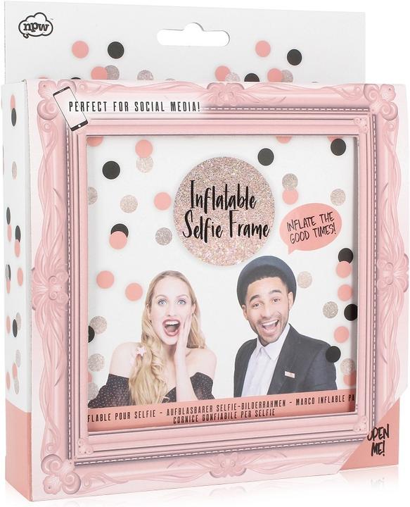 Actual product image NPW Rosé Gold Inflatable Self Frame - Inflatable Photo Frame