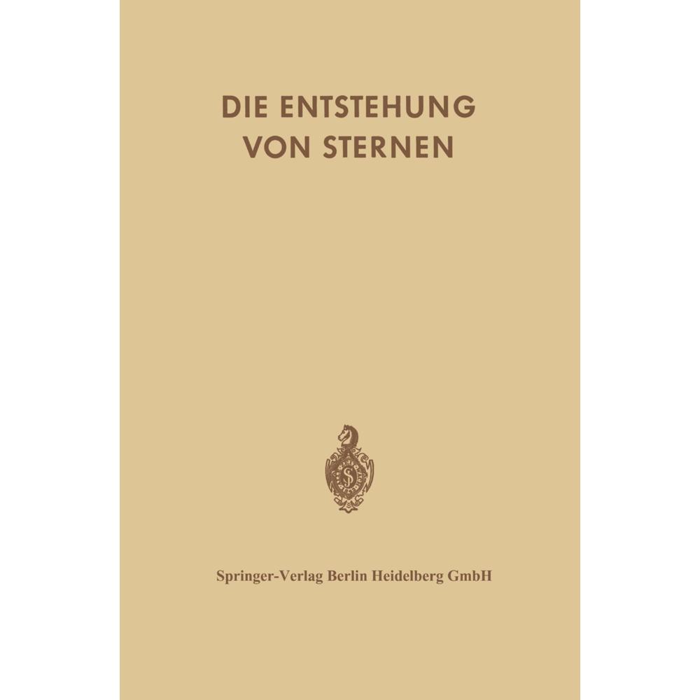 Die Entstehung von Sternen durch Kondensation Diffuser Materie, Fachbücher
