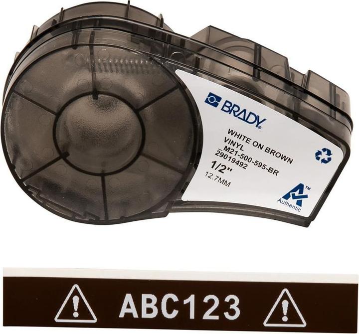 Image du produit Brady M211 et M210, étiquettes en vinyle pour l'intérieur et l'extérieur (2.54 cm)