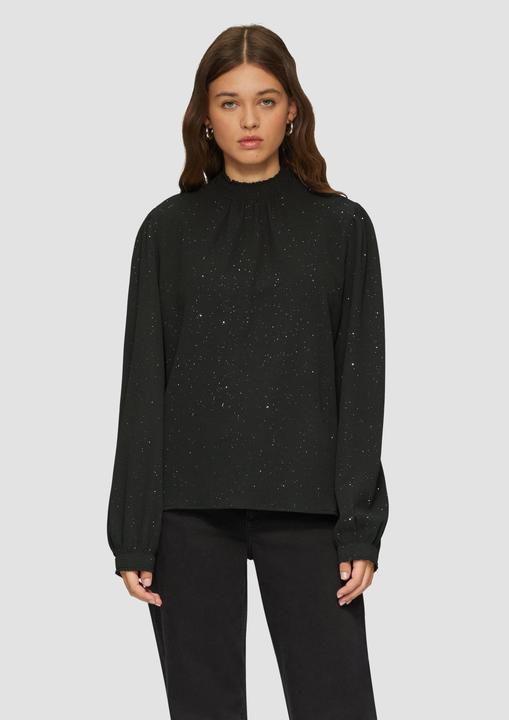 Immagine prodotto S.Oliver Bluse Leicht strukturierte Bluse mit gemocktem Stehkragen (38)