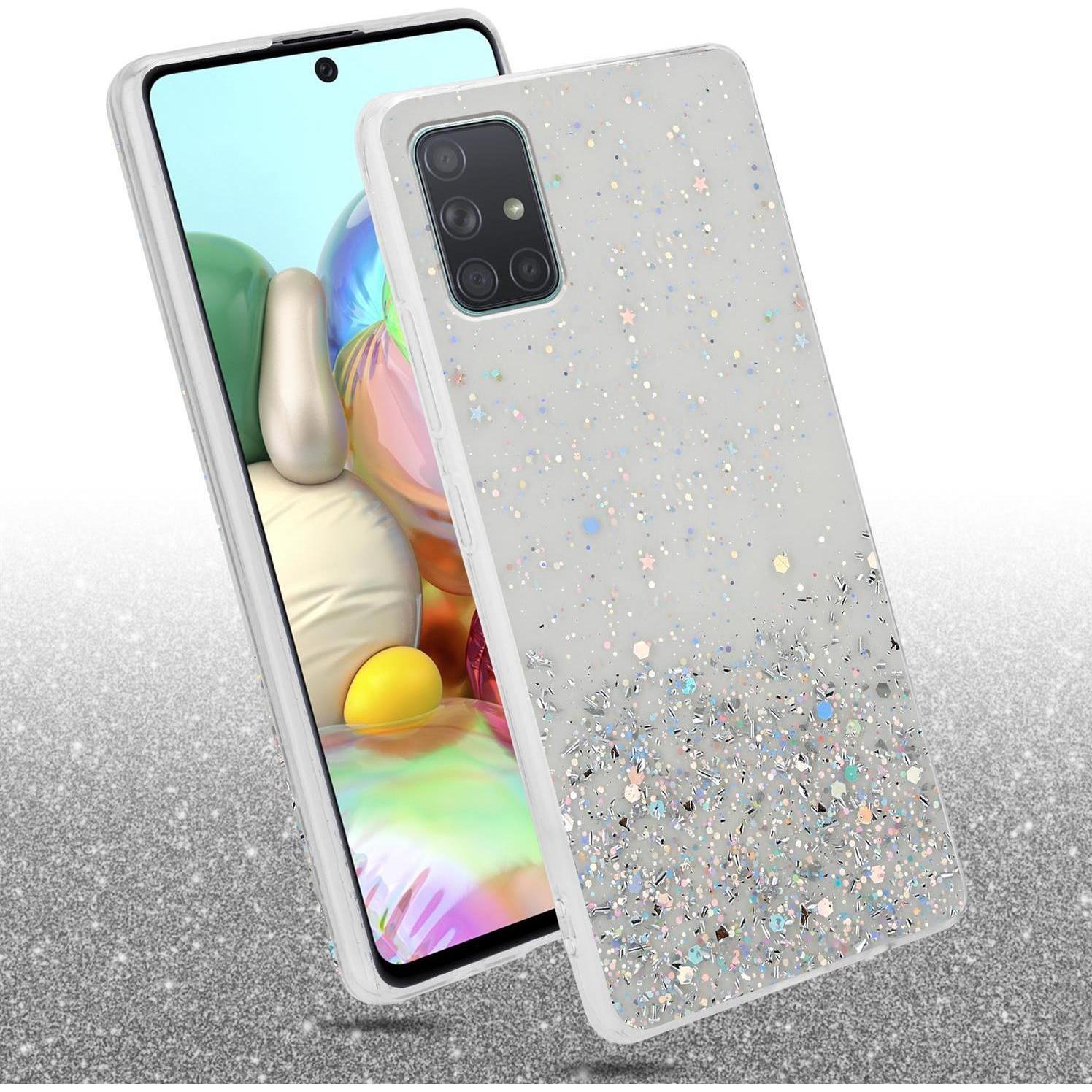 Thumbnail - Cadorabo TPU Cover funkelnder Glitter (Samsung Galaxy A71), Smartphone Hülle, Transparent
